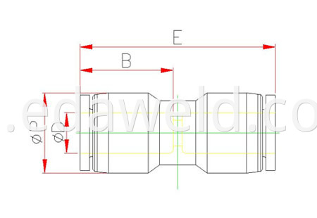 PUT Pneumatic Quick Connector Fittings